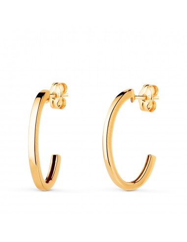 18K PENDIENTES ORO AMARILLO ARO OVALES ABIERTOS. MEDIDA: 19X11 MM. GROSOR: 2 MM.CIERRE PRESION