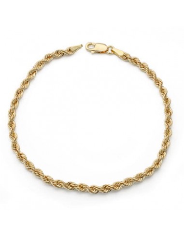 18K PULSERA ORO AMARILLO CORDON SALOMONICO. ANCHO 3 3 MM LARGO 19 5 CM