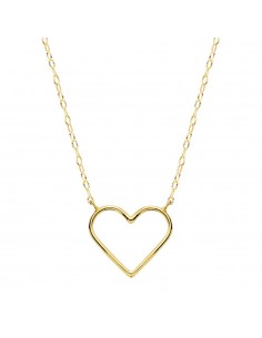 18K GARGANTILLA ORO AMARILLO CORAZONES 16X14 MM 40CM C. AMOR