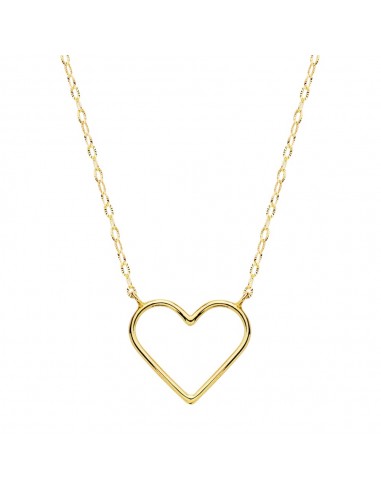 18K GARGANTILLA ORO AMARILLO CORAZONES 16X14 MM 40CM C. AMOR