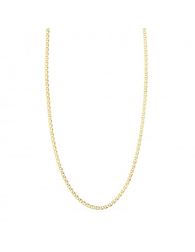 18K CADENA ORO AMARILLO ANCLA MACIZA LARGO 60CM ANCHO 1 2 MM