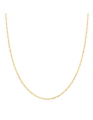 18K CADENA ORO AMARILLO FORZADA ANCLA MACIZA BORDES TALLADOS ANCHO: 1 5 MM. LARGO: 40CM