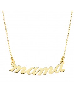 18K COLLAR ORO AMARILLO MAMA 31 MM CADENA 45CM