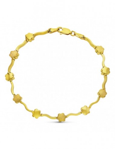 Pulsera Flores Mate