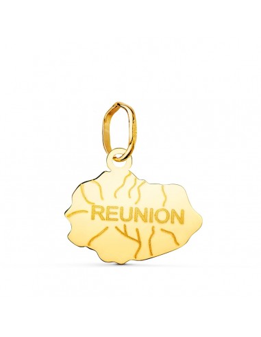 18K COLGANTE ISLA REUNION ORO AMARILLO 12 X 14 MM