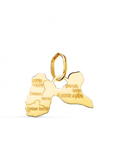 18K COLGANTE ORO AMARILLO ISLA DE GUALAPE  11 X 16 MM