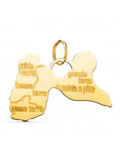 18K COLGANTE ISLA GUADALUPE ORO AMARILLO 17 X 24 MM