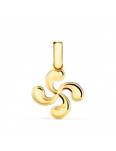 18K COLGANTE ORO AMARILLO LAUBURU EN BRILLO 17 X 15 MM