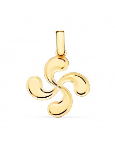 18K COLGANTE ORO AMARILLO LAUBURU DIAMANTADO 23X20 MM
