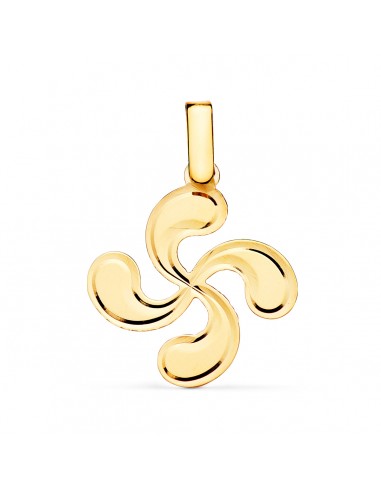 18K COLGANTE ORO AMARILLO LAUBURU DIAMANTADO 23X20 MM