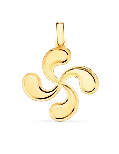 18K COLGANTE ORO AMARILLO LAUBURU DIAMANTADO 28X25 MM