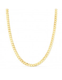 18K CADENA ORO AMARILLO MACIZA BARBADA. LARGO: 60 CM - ANCHO: 3,75 MM