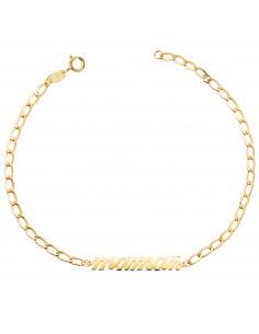18K PULSERA ORO AMARILLO MAMAN CADENA BILBAO 2.5MM. LARGO: 20CM