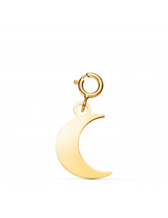 18K COLGANTE ORO AMARILLO LUNA 13 X 9 MM CON REASA DE 4.5 MM