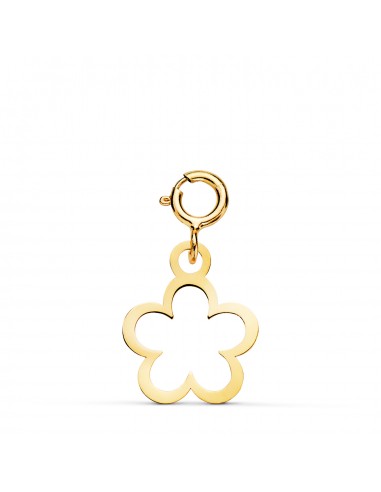 18K COLGANTE ORO AMARILLO MARGARITA 12 X 10 MM CON REASA DE 4.5 MM