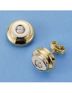 18K PENDIENTES REDONDOS. 9 MM.