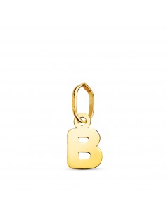 18K COLGANTE ORO AMARILLO LETRA " B " BRILLO. 8.2 X 5 MM