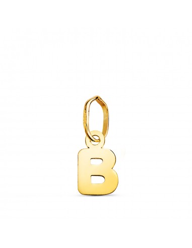 18K COLGANTE ORO AMARILLO LETRA " B " BRILLO. 8.2 X 5 MM