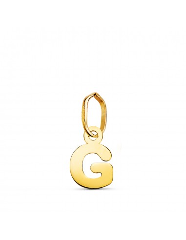 18K COLGANTE ORO AMARILLO LETRA " G " BRILLO. 8.3 X 5.5 MM