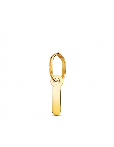 18K COLGANTE ORO AMARILLO LETRA " I " BRILLO. 8.5 X 2 MM