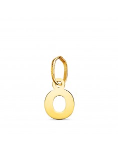 18K COLGANTE ORO AMARILLO LETRA " O " BRILLO. 8 3 X 5.8 MM