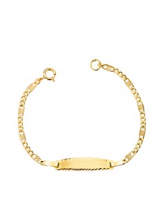 18K ESCLAVA ORO AMARILLO CARTIER 3X1 ANCHO: 2MM. CHAPA: 19X4MM. LARGO 11 5 CM