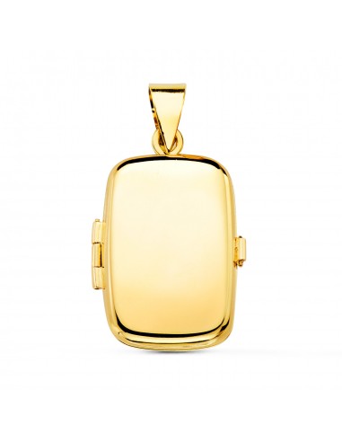 18K COLGANTE ORO AMARILLO GUARDAPELO DIJE  PORTAFOTOS  OVAL LISO 25X20 MM