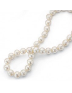 18K GARGANTILA COLLAR PERLA CULTIVADA .9-9,5MM. 40 CM