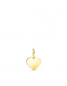 18K COLGANTE ORO AMARILLO CORAZON LISO EN BRILLO 8 X 8 MM.