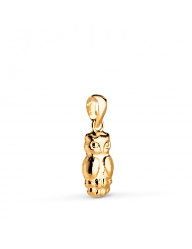 18K COLGANTE ORO AMARILLO BUHO HUECO EN BRILLO. MEDIDA: 14 X 6 MM