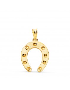 18K COLGANTE ORO AMARILLO HERRADURA MACIZO. MEDIDA: 20 X 16 MM