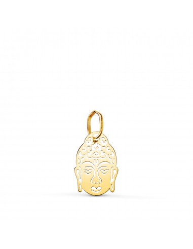 18K COLGANTE AMULETO ORO AMARILLO CABEZA DE BUDA CALADO. MEDIDA: 14 X 9 MM