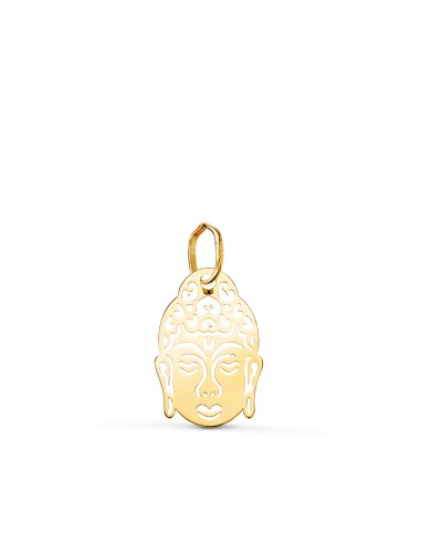 18K COLGANTE AMULETO ORO AMARILLO CABEZA DE BUDA CALADO. MEDIDA: 16 X 10 MM