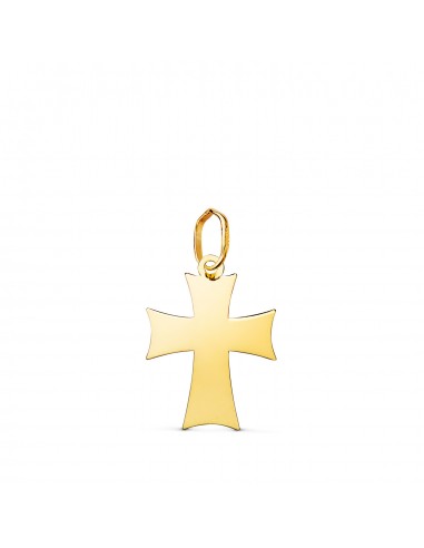 18K COLGANTE ORO AMARILLO CRUZ DE LA ORDEN TEUTONICA EN BRILLO. MEDIDA: 17 5 X 12 5 MM