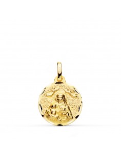 18K MEDALLA VIRGEN DE LA CINTA 16 MM