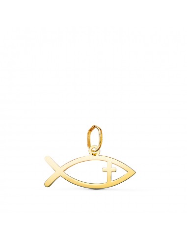 18K COLGANTE ORO AMARILLO PEZ DE LOS CRISTIANOS EN BRILLO. MEDIDA: 20 X 10 MM