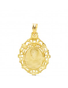 18K MEDALLA VIRGEN DE LA MACARENA CERCO FILIGRANA 27 X 20 MM 2