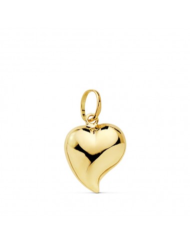 18K COLGANTE ORO AMARILLO CORAZON LISO 13X12 MM C. AMOR