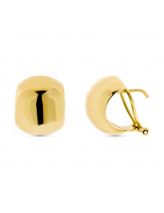 18K PENDIENTES ORO AMARILLO LISO TIPO ARGOLLA