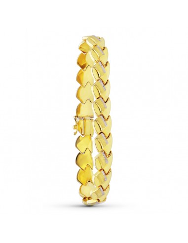 18K PULSERA ORO AMARILLO ESTAMPACION 20CM