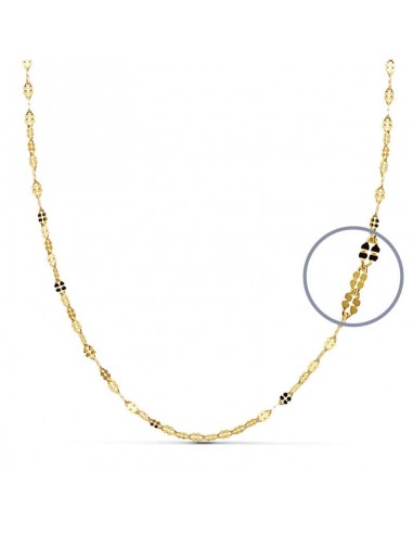 18K CADENA MACIZA ORO AMARILLO DIAMANTADA 50CMX1.5.