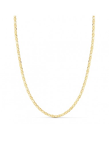 18K CADENA ORO AMARILLO ANCLA HUECA TALLADA LARGO 45CM ANCHO 2 MM