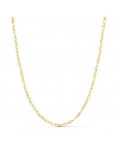 18K CADENA ORO AMARILLO ANCLA HUECA LARGO 45CM ANCHO 2 MM