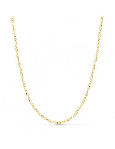 18K CADENA ORO AMARILLO ANCLA HUECA LARGO 50CM ANCHO 2 MM