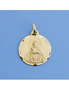18K MEDALLA VIRGEN DE LA PIEDAD BAZA 18 MM