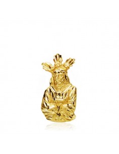 18K CRISTO ORO AMARILLO CAUTIVO SILUETA 19X9 MM