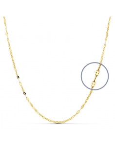 18K CADENA DIAMANTADA MACIZA 50 CM. 2 MM.