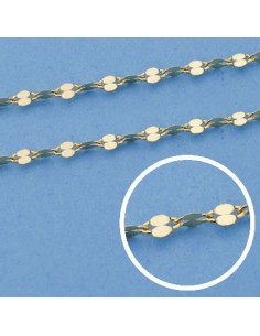 18K CADENA DIAMANTADA 40 CM. 2 MM.