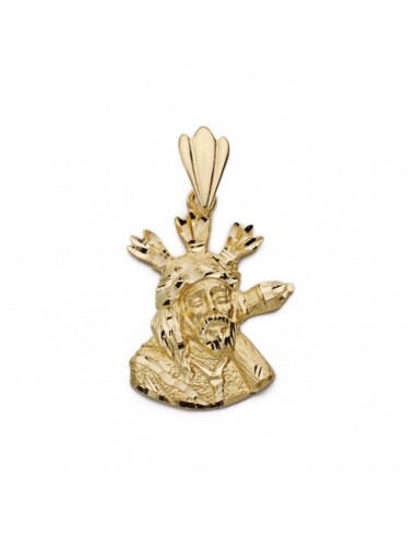 18K CRISTO ORO AMARILLO DEL GRAN PODER SILUETA 27X19 MM
