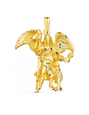 18K MEDALLA ORO AMARILLO SAN RAFAEL SILUETA 33X29 MM
